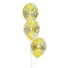 Load image into Gallery viewer, 12 inch gold confetti filled balloon
