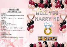 Load image into Gallery viewer, proposal package c will you marry me 

