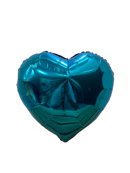 18 INCH HEART - CARIBBEAN BLUE