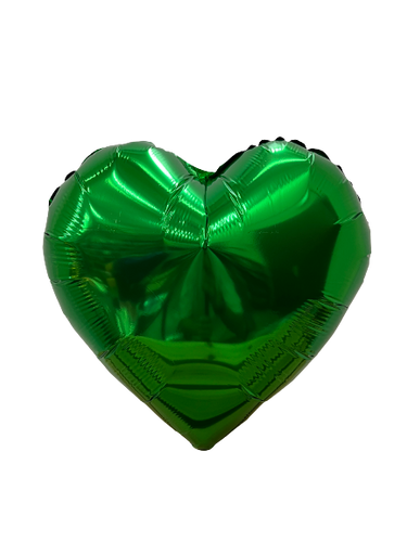 18 INCH GREEN HEART FOIL