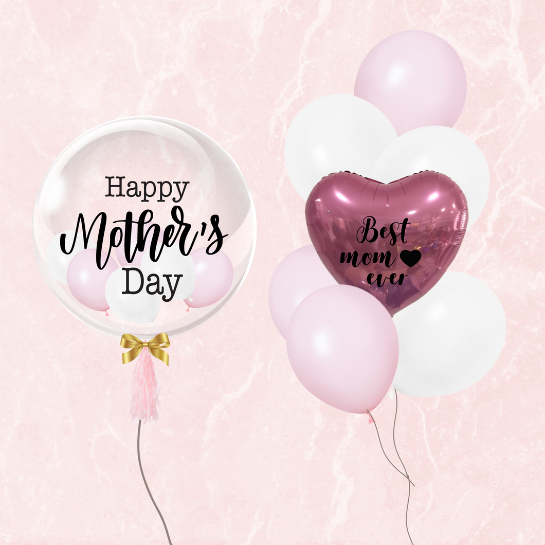 [MOTHER'S DAY] BUBBLE BALLOON SET (PINK)