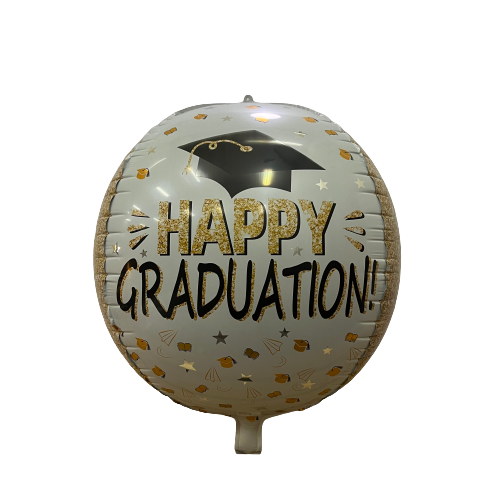 22 INCH 4D SPHERE HAPPY GRADUATION FOIL