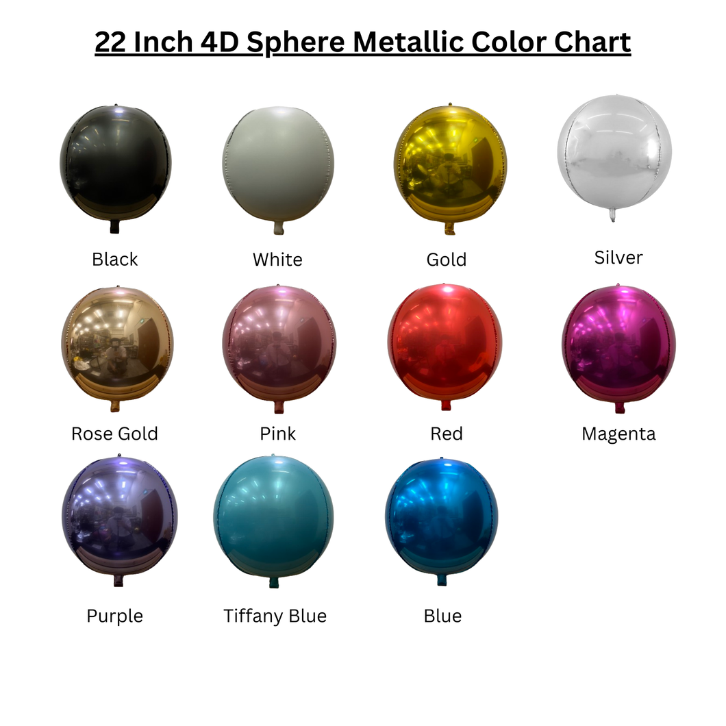 22 INCH 4D SPHERE METALLIC COLOR