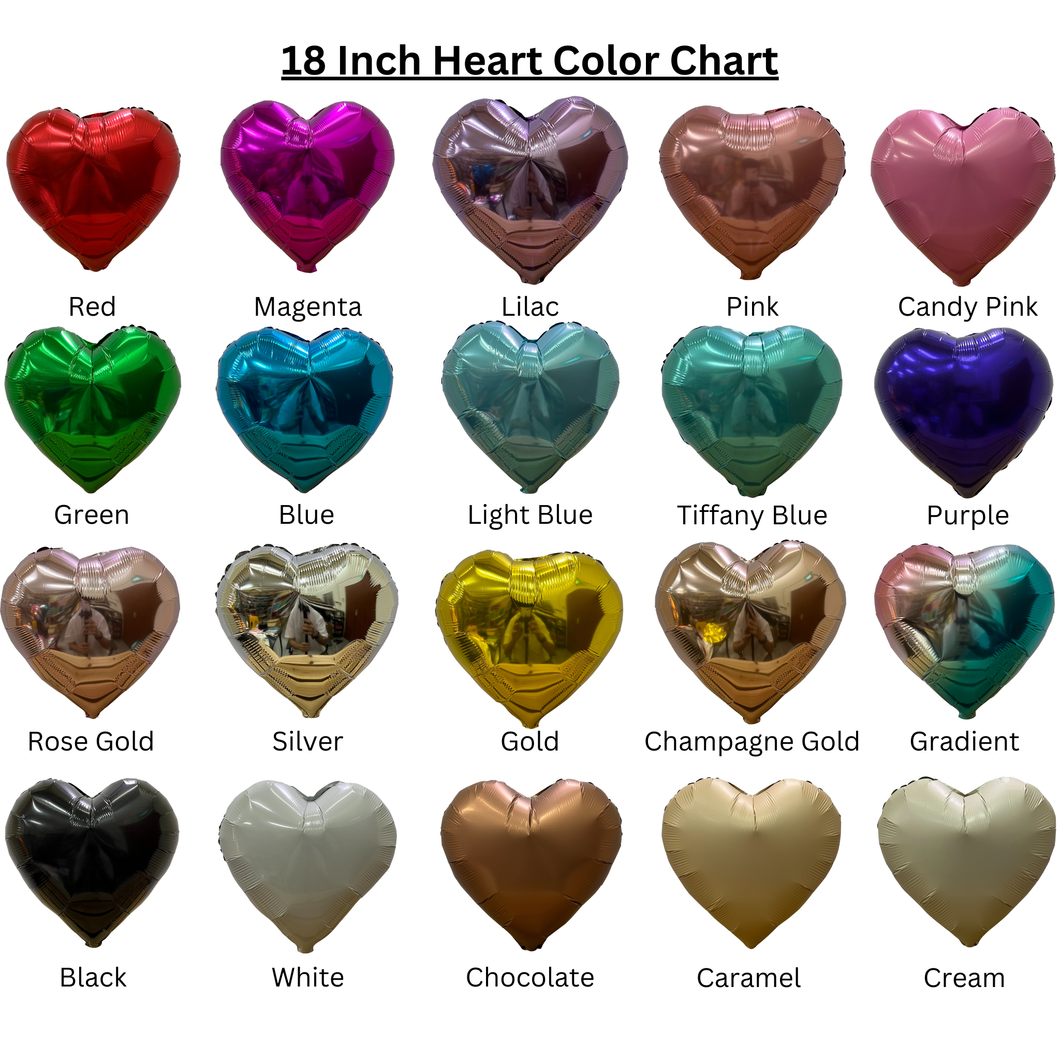 18 INCH HEART FOIL