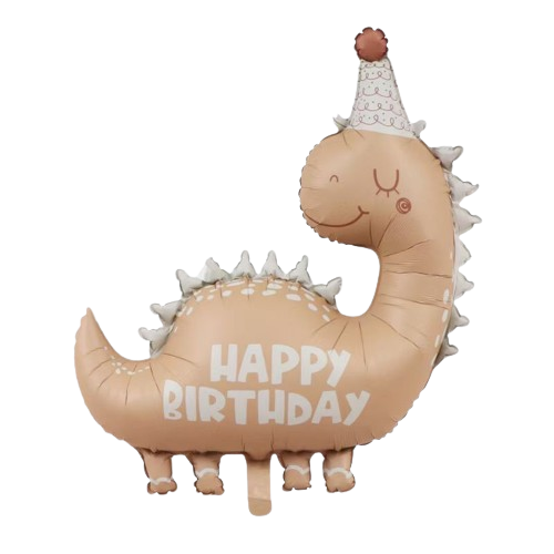 32 INCH BROWN DINO HBD FOIL