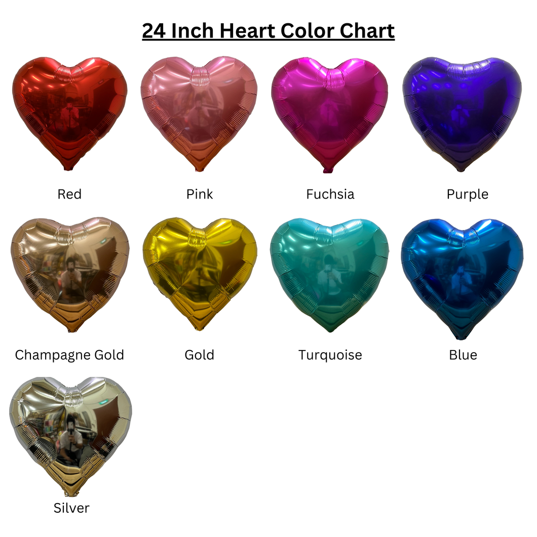 24 INCH HEART FOIL