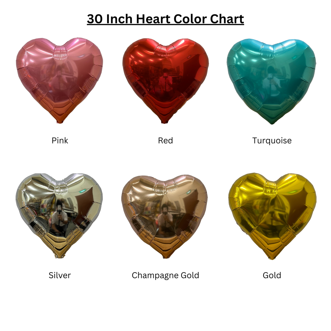 30 INCH HEART FOIL