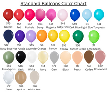 Load image into Gallery viewer, 12 INCH HELIUM FILLED BALLOON CLUSTERS - STANDARD COLOR
