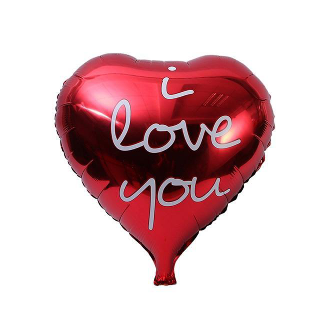 18 inch heart red 'i love you' balloon