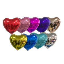 Load image into Gallery viewer, personalized cluster 24 inch heart foil chrome color
