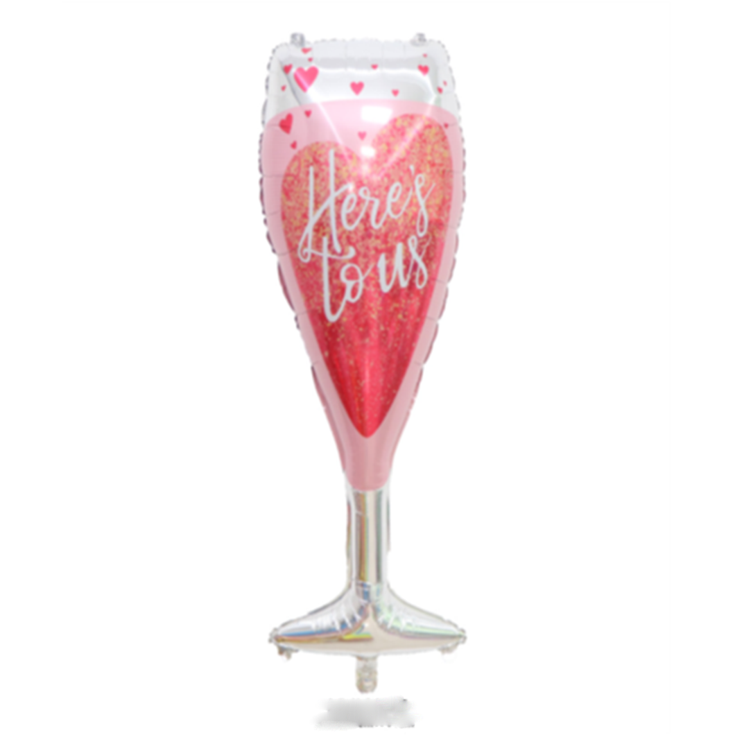 36 INCH HEARTS CHAMPAGNE GLASS
