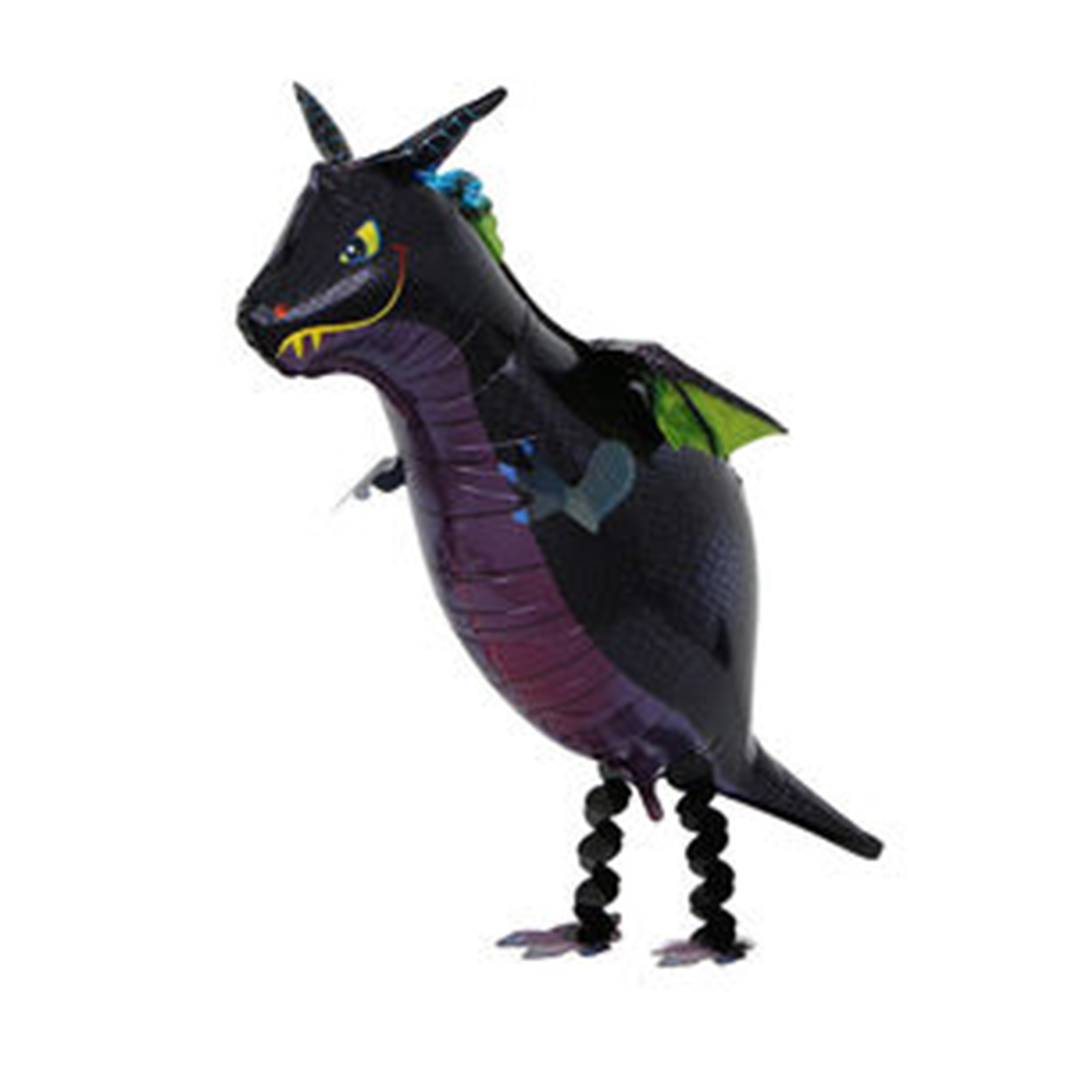 black and purple dragon walker balloon with wings