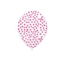 Load image into Gallery viewer, 12 INCH CONFETTI FILLED HELIUM BALLOON -  PINK CONFETTI
