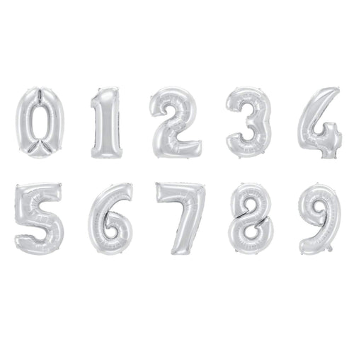16 inch silver alphabet balloons