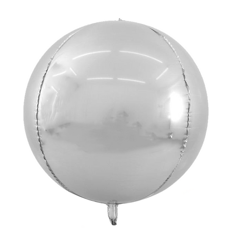 silver 4d balloon size 22 inch