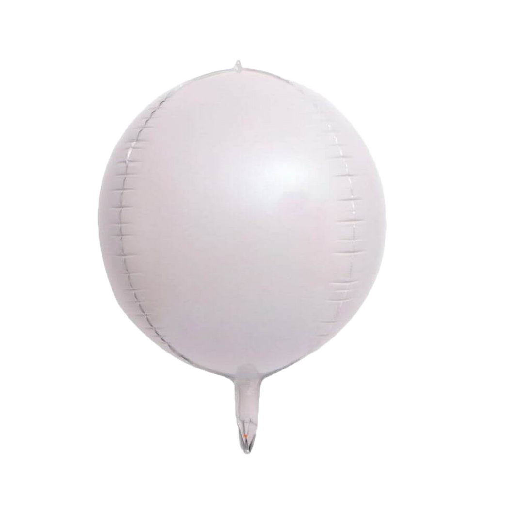 white 4d balloon size 22 inch