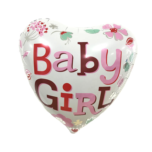 18 inch heart 'baby girl'